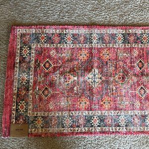 World Market Alaina Multicolor Persian Style Rug Print Bath Mat - NWT
